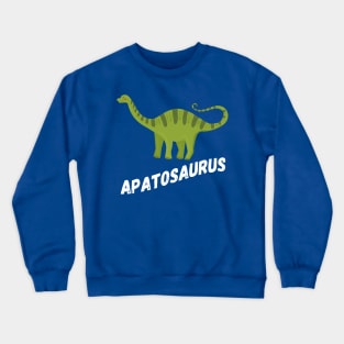 Fun Apatosaurus Dinosaur Design Crewneck Sweatshirt